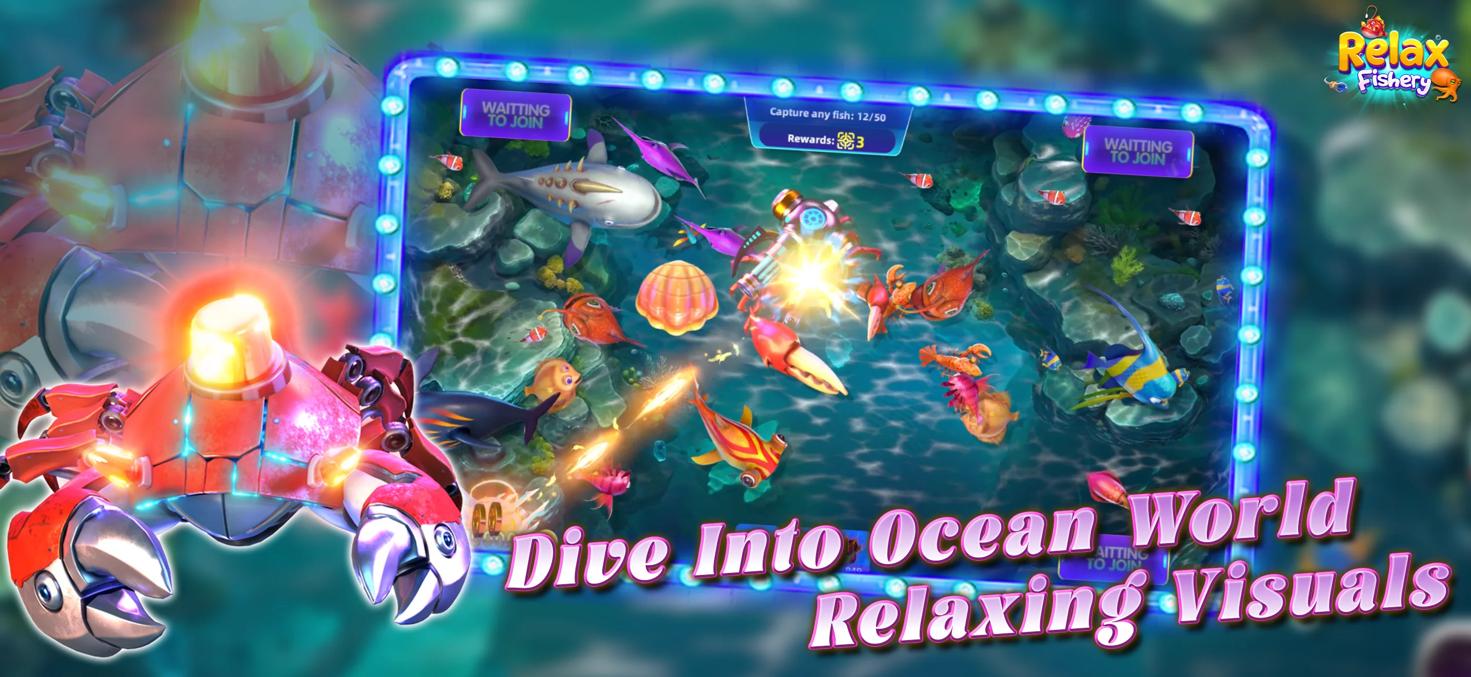 Colorful underwater gameplay from Relax Fishery